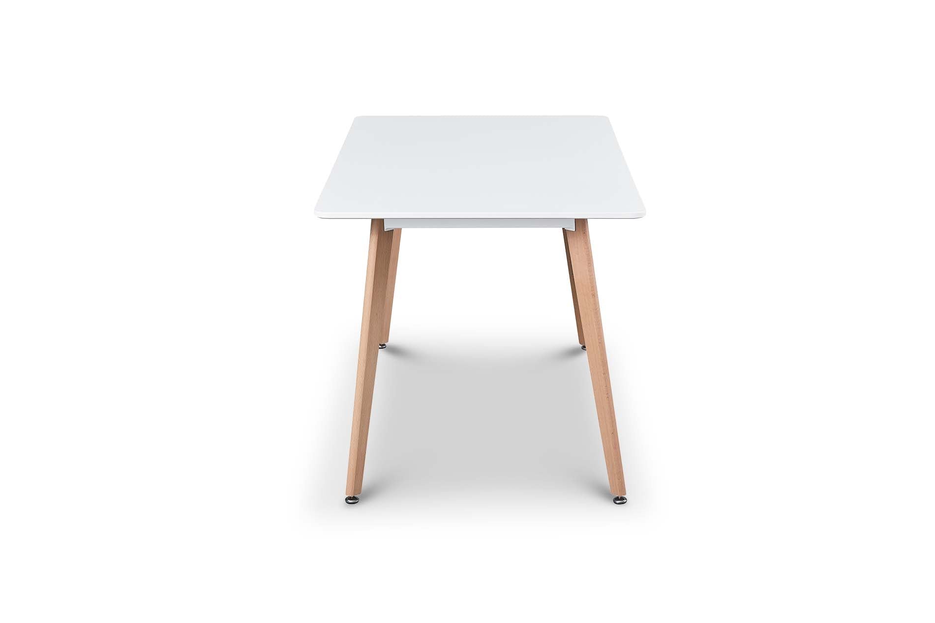 Atherton White MDF 1.4M Modern Scandinavian Dining Table