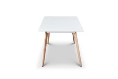 Atherton White MDF 1.8M Modern Scandinavian Dining Table