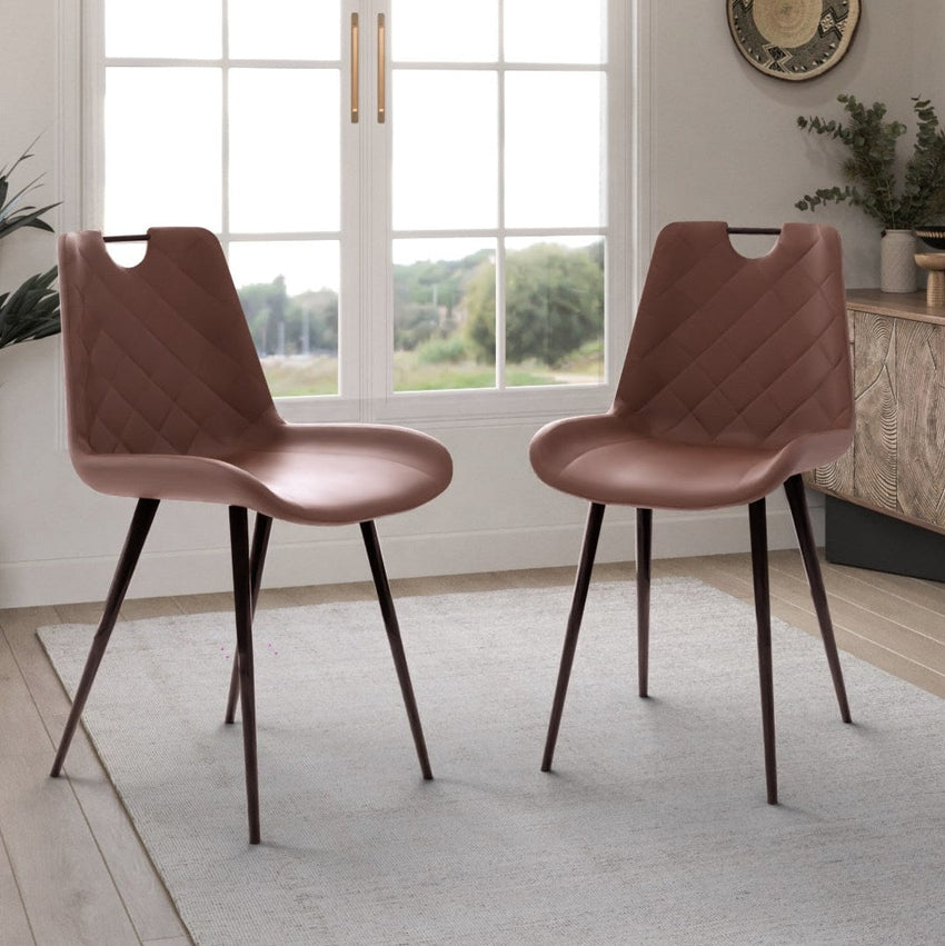 Faux Leather Cielo Dining Chair - Set of 2