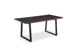 Real Wood Veneer Ethan 1.8M Dining Table with Metal Legs