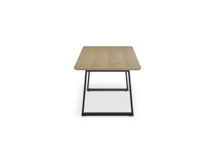 Real Wood Veneer Ethan 1.8M Dining Table with Metal Legs