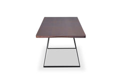 Real Wood Veneer Carmel 1.6M/2.15M Extendable Dining Table with Metal Legs